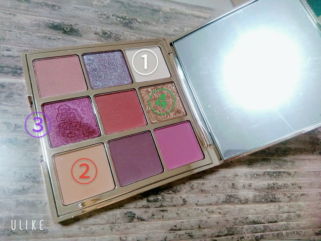 9COLOR EYE SHADOW BOX /HOJO/アイシャドウパレットを使ったクチコミ(2枚目)