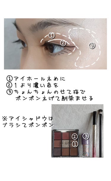 UR GLAM　BLOOMING EYE COLOR PALETTE/U R GLAM/アイシャドウパレットを使ったクチコミ（2枚目）