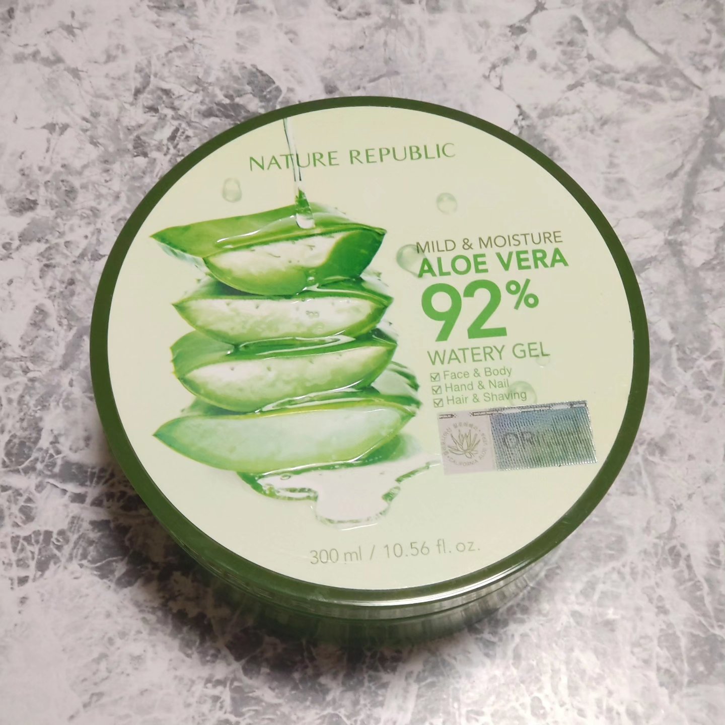 マイルド＆モイスチャーアロエジェル/ネイチャーリパブリック/ボディローションを使ったクチコミ（1枚目）