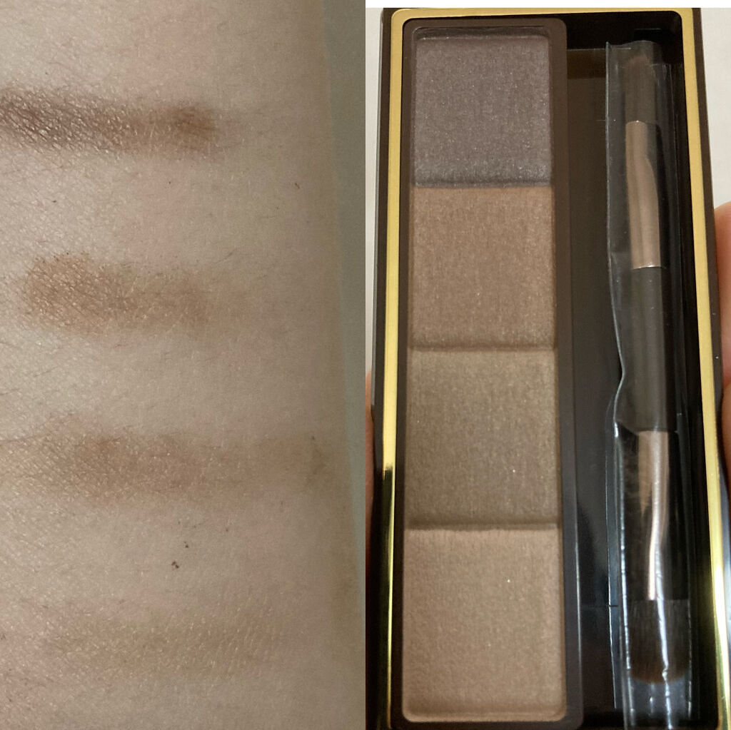 スタイリング パウダーアイブロウ SE01 ナチュラルブラウン/excel/パウダーアイブロウを使ったクチコミ（2枚目）