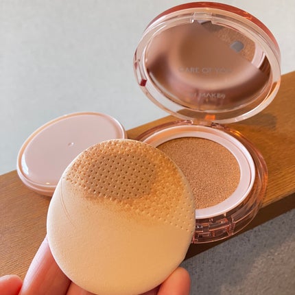 ヌードカーミンググロークッション/MAKE9/クッションファンデーションを使ったクチコミ(3枚目)