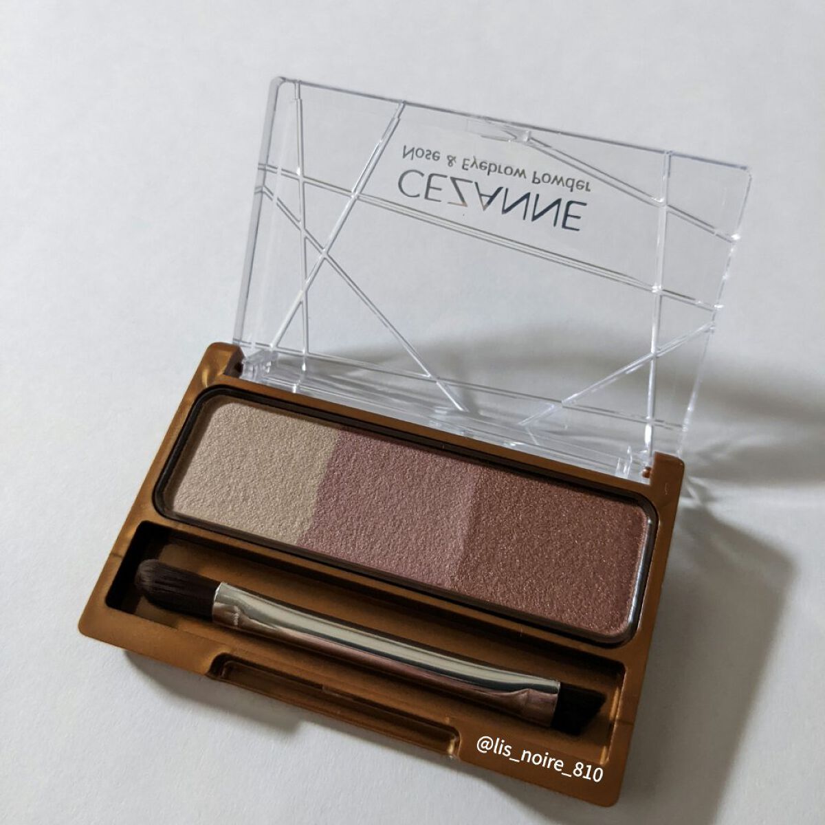 ノーズ＆アイブロウパウダー/CEZANNE/パウダーアイブロウを使ったクチコミ（3枚目）