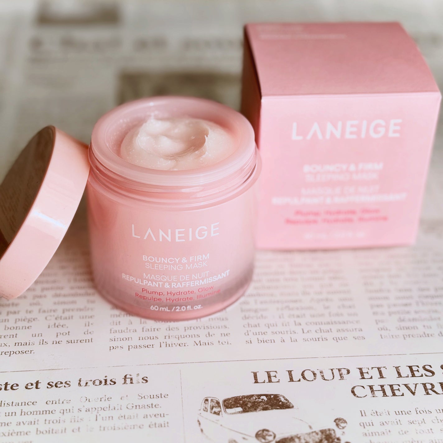 バウンシースリーピングマスク/LANEIGE/フェイスクリームを使ったクチコミ(1枚目)