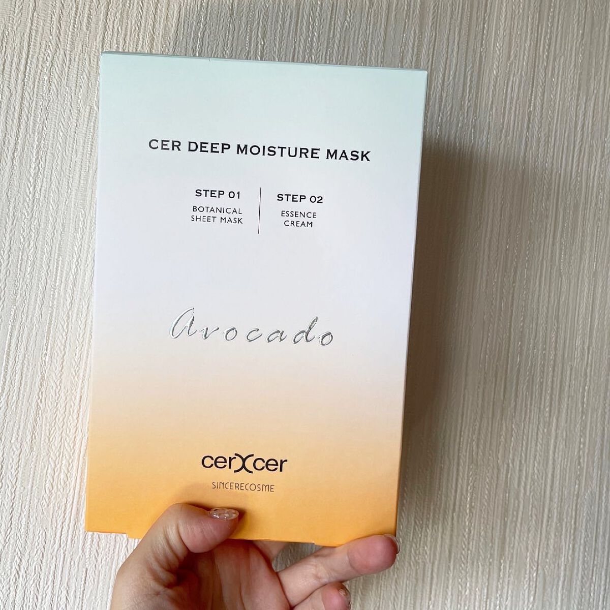 ディープモイスチャー マスク　(ケアクリーム付き)/cerXcer/シートマスク・パックを使ったクチコミ（2枚目）