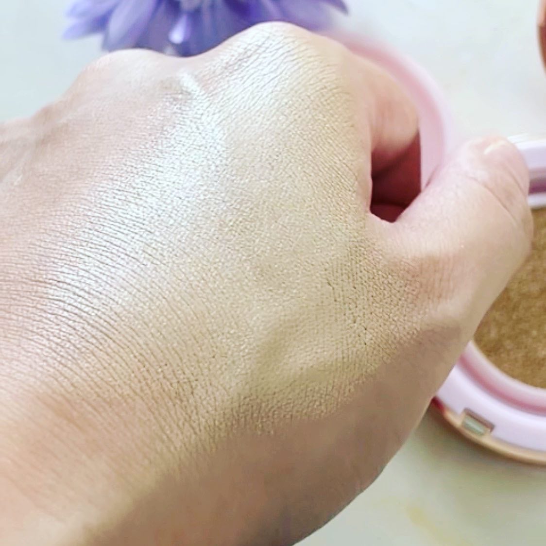 ピンクティーツリーカバークッション/APLIN/クッションファンデーションを使ったクチコミ(10枚目)