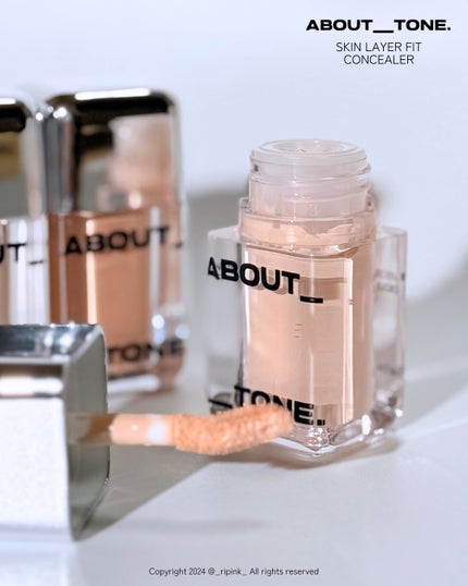 スキンレイヤーフィットファンデーション/ABOUT TONE/リキッドファンデーションを使ったクチコミ(5枚目)