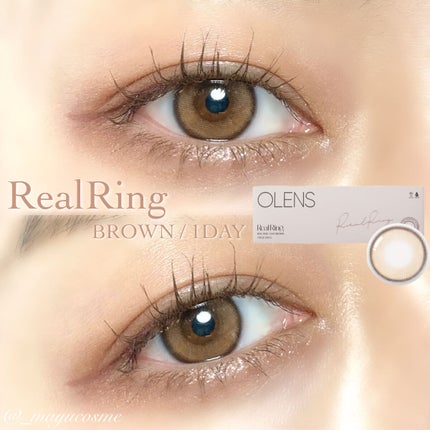Real Ring 1day/OLENS/ワンデー(1DAY)カラコンを使ったクチコミ(1枚目)