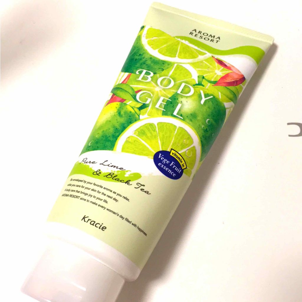 ボディジェル ピュアライム&ブラックティ/アロマリゾート/ボディローションを使ったクチコミ(1枚目)