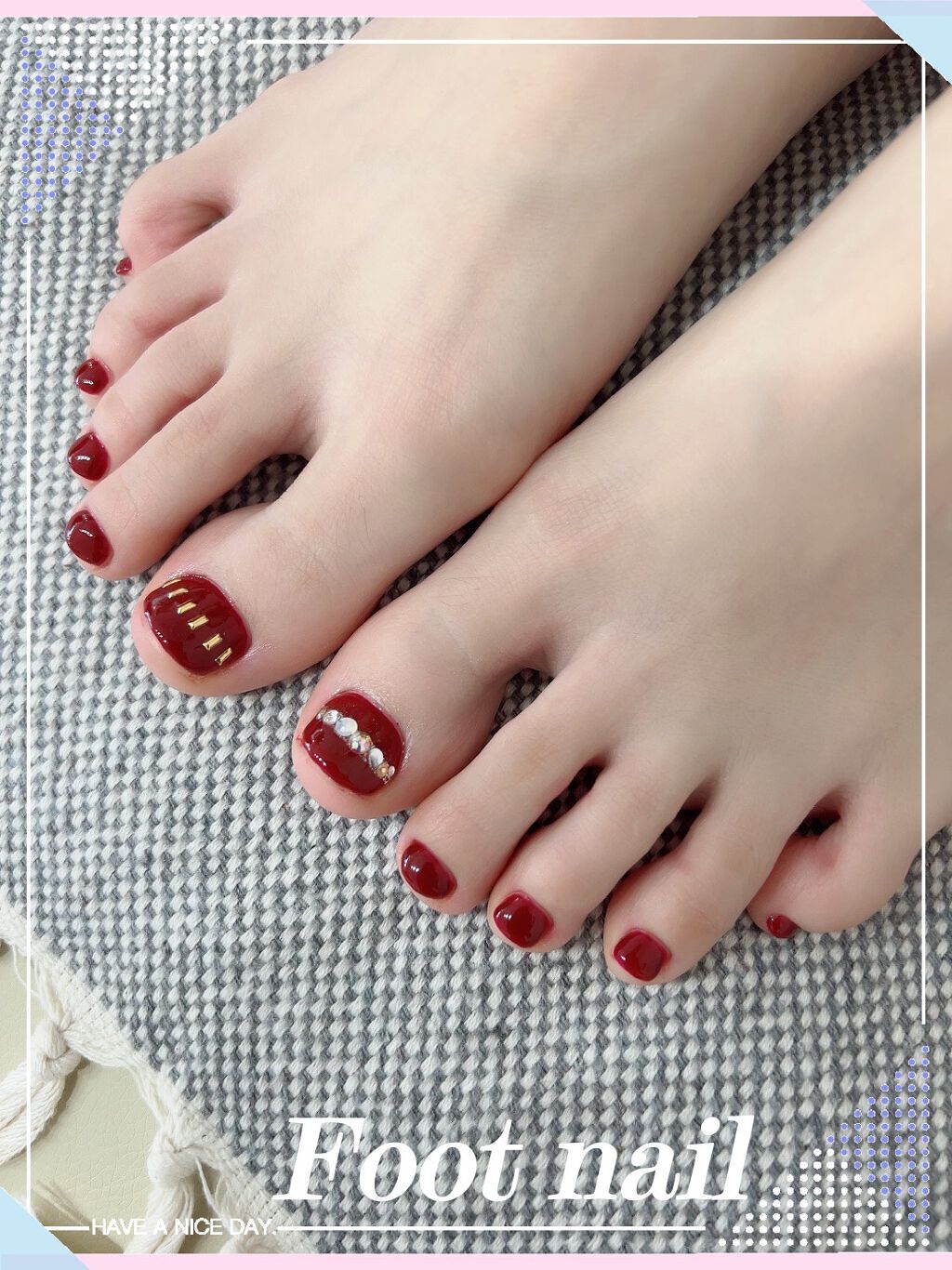 aoi on LIPS 「Footnailしてみました♪どんなネイルにしようか悩んだけど..」(1枚目)