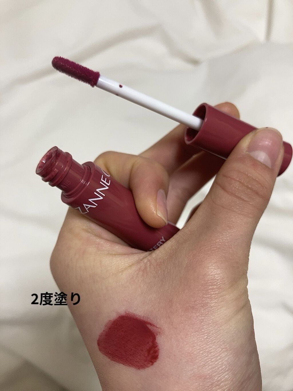 ウォータリーティントリップ/CEZANNE/リップティントを使ったクチコミ（3枚目）