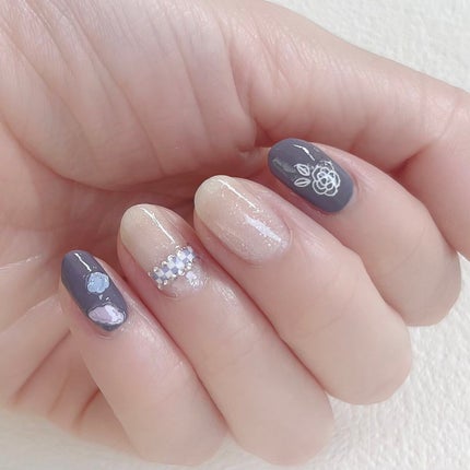 ネイルシール/セリア/ネイルシールを使ったクチコミ(1枚目)