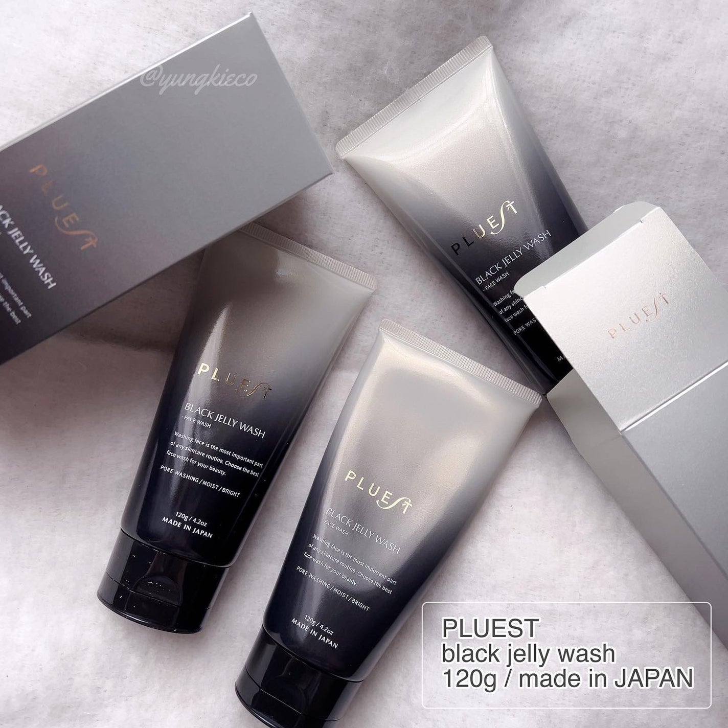 BLACK JELLY WASH(ブラックジェリーウォッシュ)/PLUEST/その他洗顔料を使ったクチコミ(1枚目)