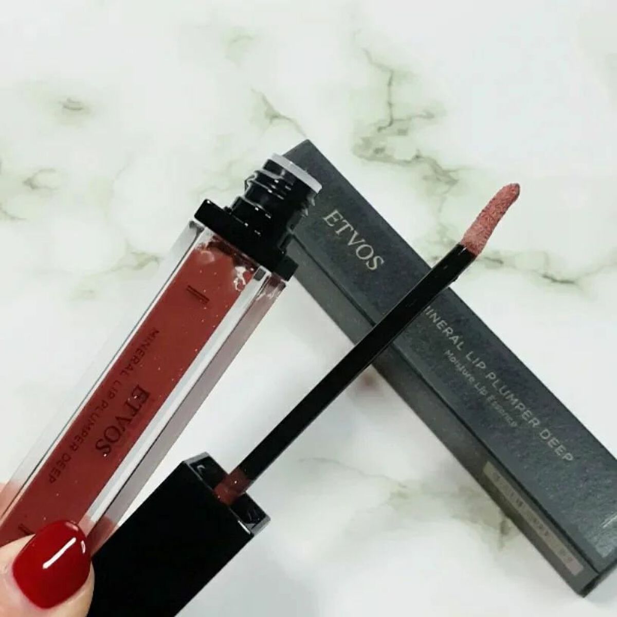 ミネラルリッププランパー ディープ ミルキーココア/エトヴォス/リッププランパーを使ったクチコミ（3枚目）