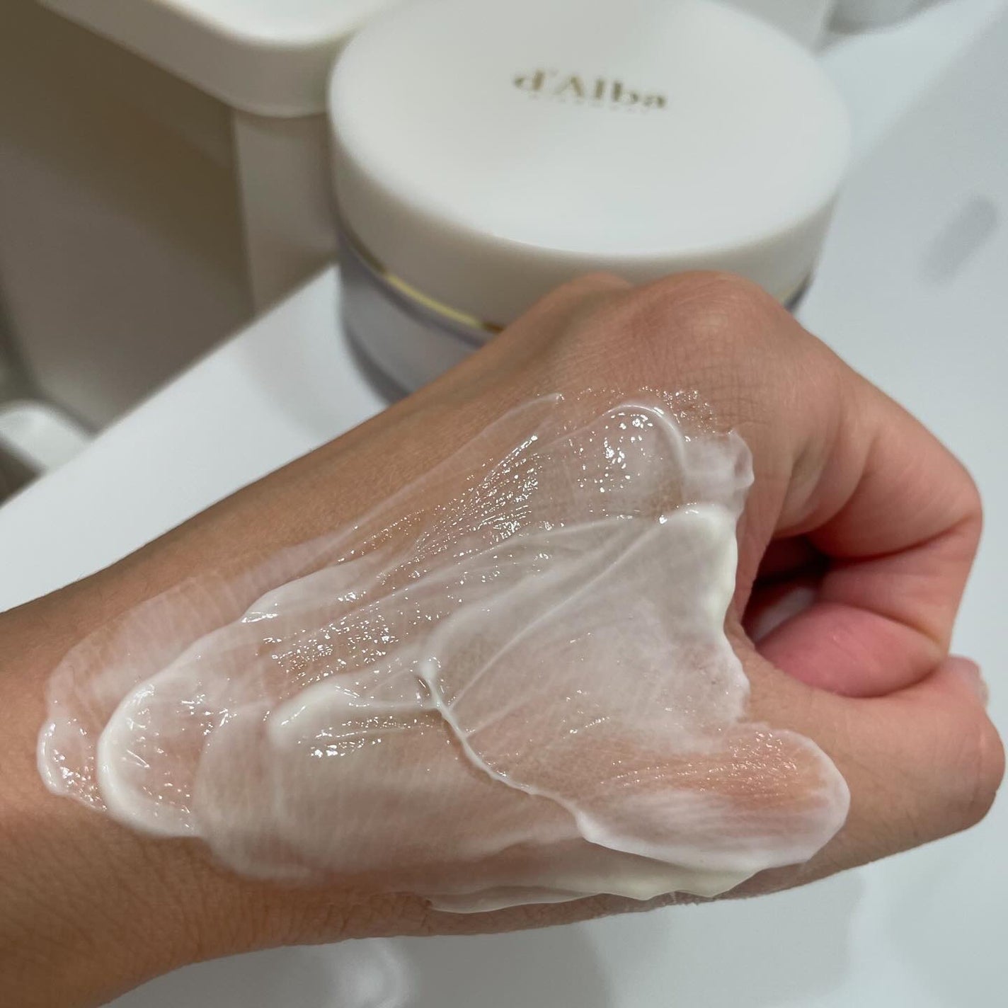 ホワイトトリュフダブルセラムアンドクリーム/ダルバ/フェイスクリームを使ったクチコミ(5枚目)