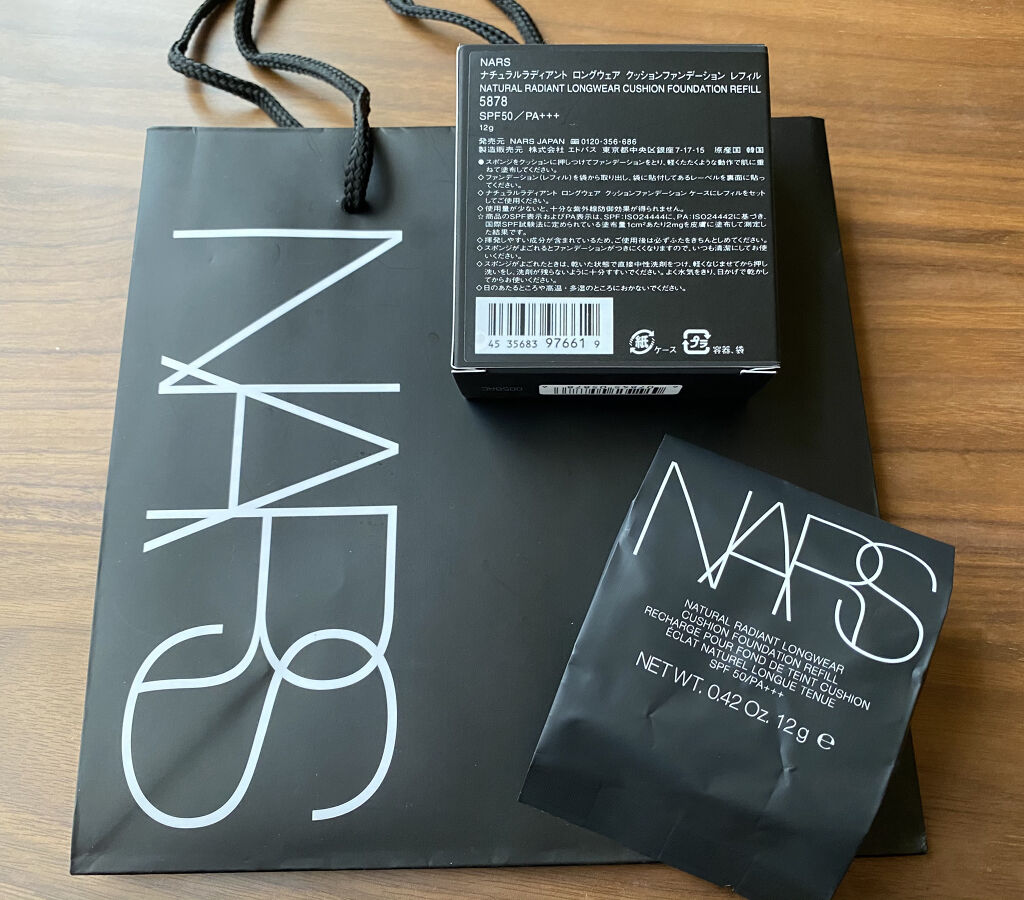 ナチュラルラディアント ロングウェア クッションファンデーション 5878/NARS/クッションファンデーションを使ったクチコミ（2枚目）