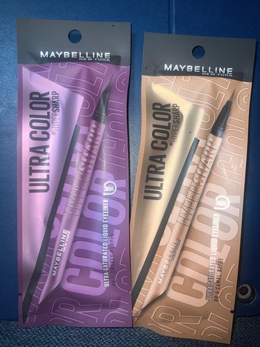 ウルトラカラー アイライナー PU-1 おしゃれな透明感 スモーキーパープル/MAYBELLINE NEW YORK/リキッドアイライナーを使ったクチコミ（1枚目）