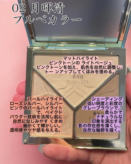 ハイライトシェーディングパレット/TIMAGE/パウダーハイライトを使ったクチコミ(4枚目)