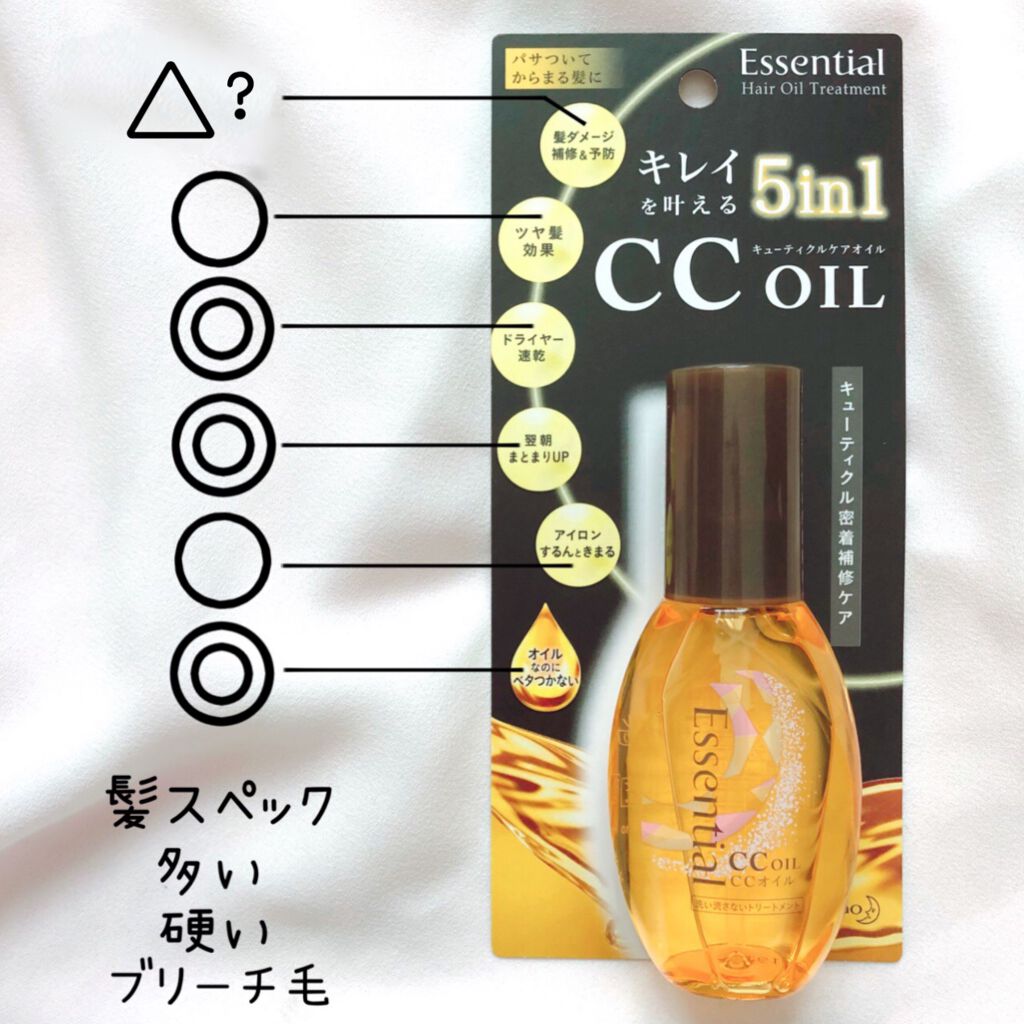 CCオイル/エッセンシャル/ヘアオイルを使ったクチコミ(2枚目)
