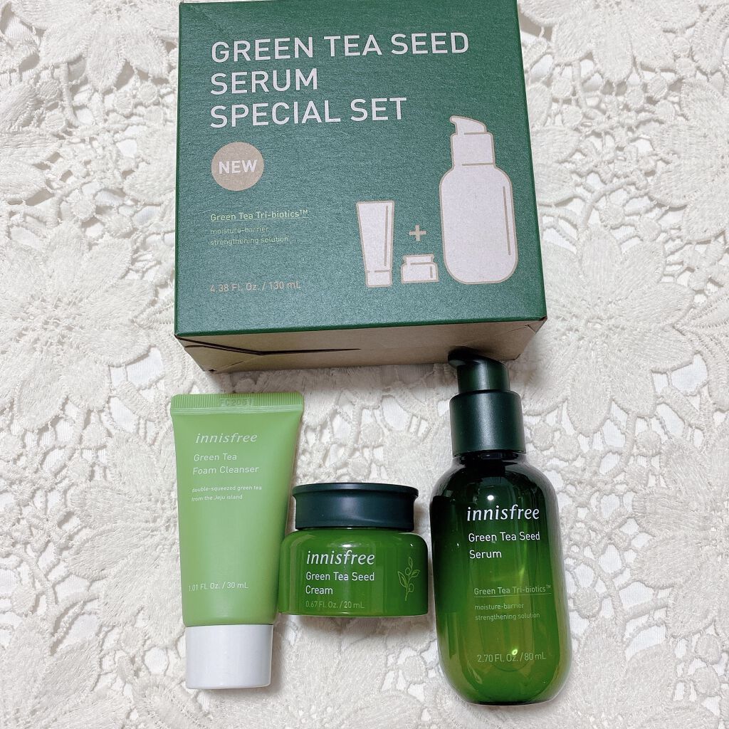 グリーンティーシード クリーム/innisfree/フェイスクリームを使ったクチコミ（1枚目）