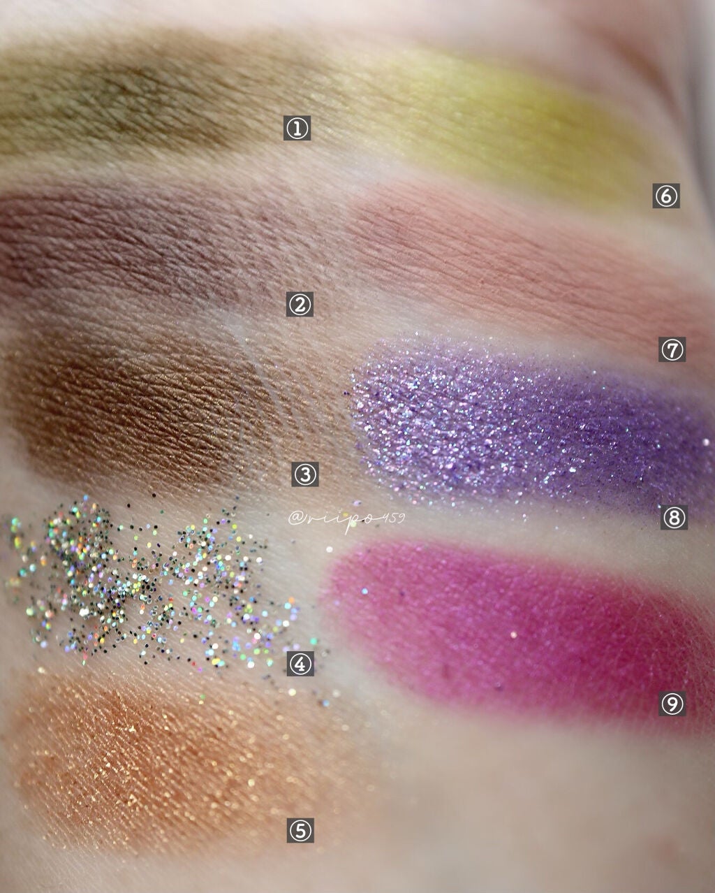 GODDESS 9 EYESHADOW/SUSISU/アイシャドウパレットを使ったクチコミ(3枚目)