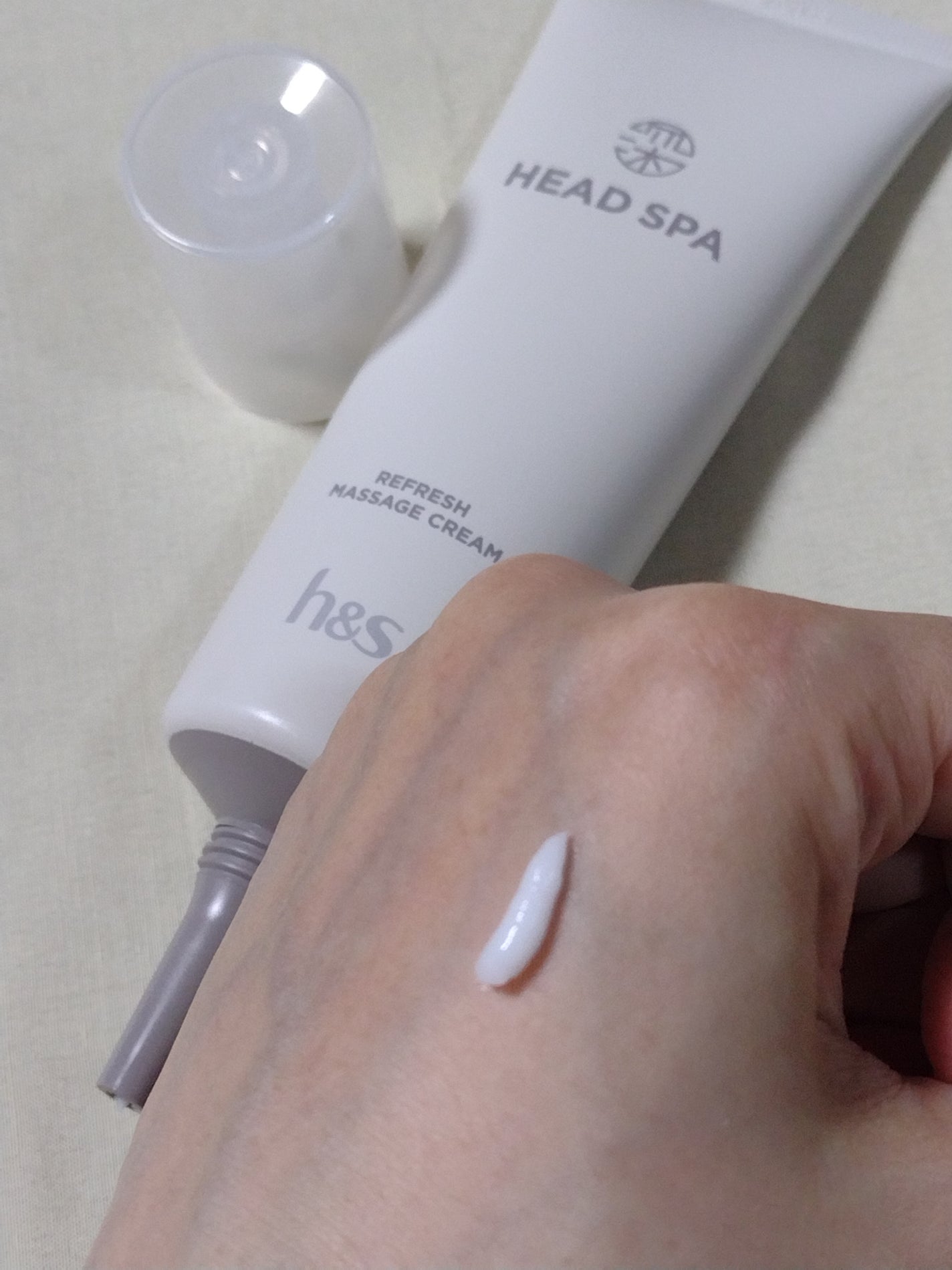 リフレッシュ マッサージクリーム/h&s/洗い流すヘアトリートメントを使ったクチコミ(1枚目)