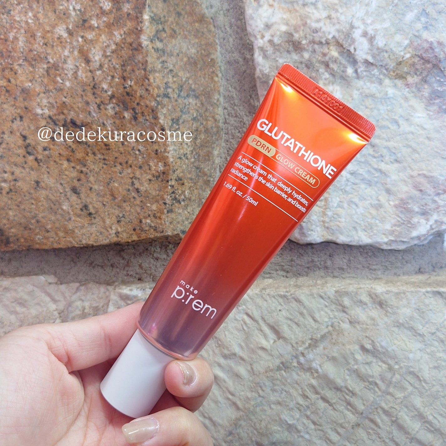グルタチオンPDRNグロークリーム/make prem/フェイスクリームを使ったクチコミ(1枚目)
