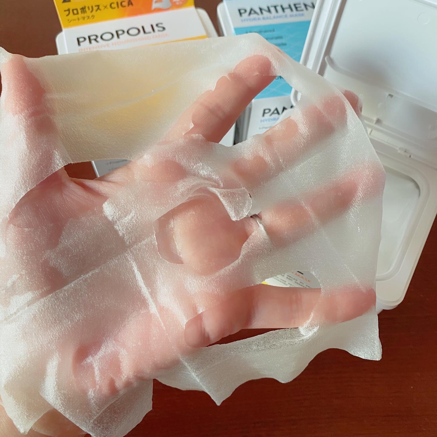 キューブマスク プロポリス/ネイチャーリパブリック/シートマスク・パックを使ったクチコミ（3枚目）