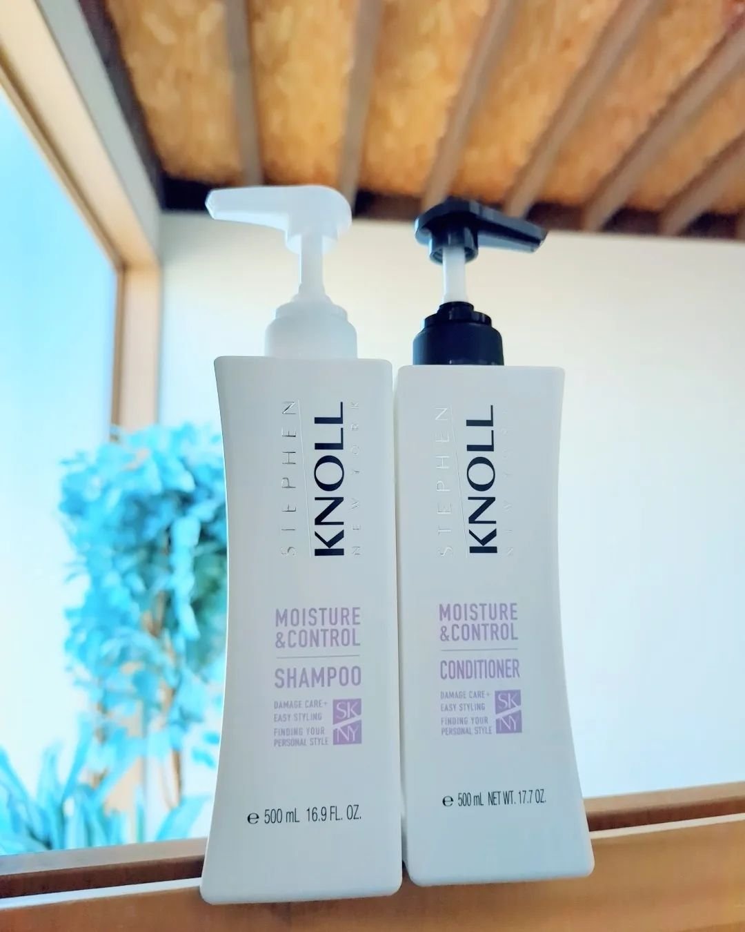 モイスチュアコントロール シャンプー Ｗ/コンディショナー Ｗ シャンプー本体 500ml/スティーブンノル ニューヨーク/市販シャンプーを使ったクチコミ（2枚目）