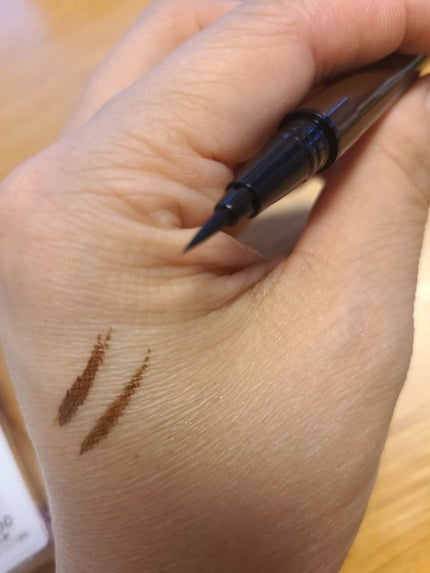 リアルラスティングアイライナー24hWP/K-パレット/リキッドアイライナーを使ったクチコミ(3枚目)