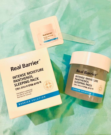 Real Barrier インテンスモイスチャーパンテノールスリーピングパックのクチコミ「メガ割購入品♡

リアルバリアのスリーピングパック✨✨
もうとにかく良くて🥰💕これ塗って寝ない.....」（1枚目）