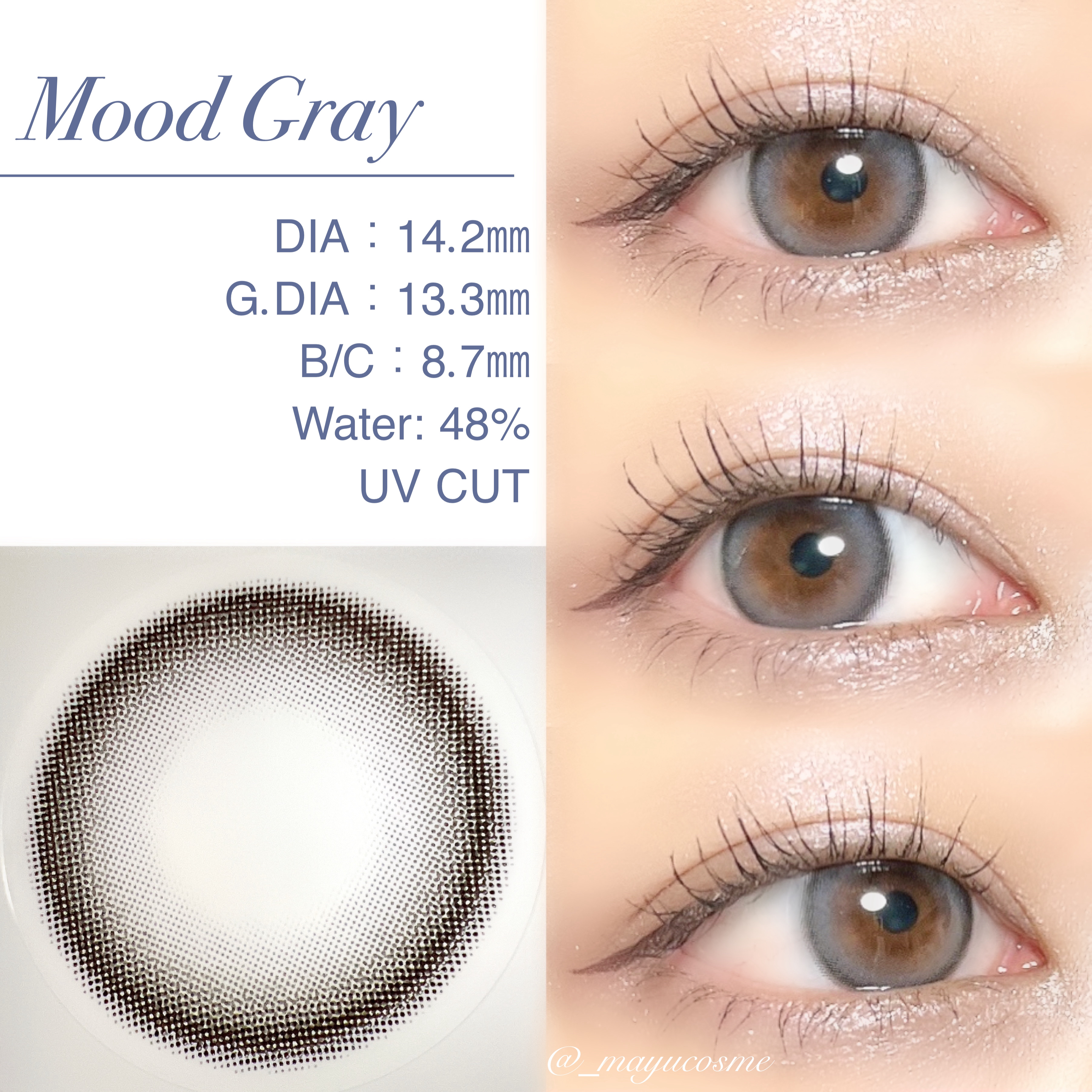 Moodnight 1day/OLENS/ワンデー（１DAY）カラコンを使ったクチコミ（3枚目）