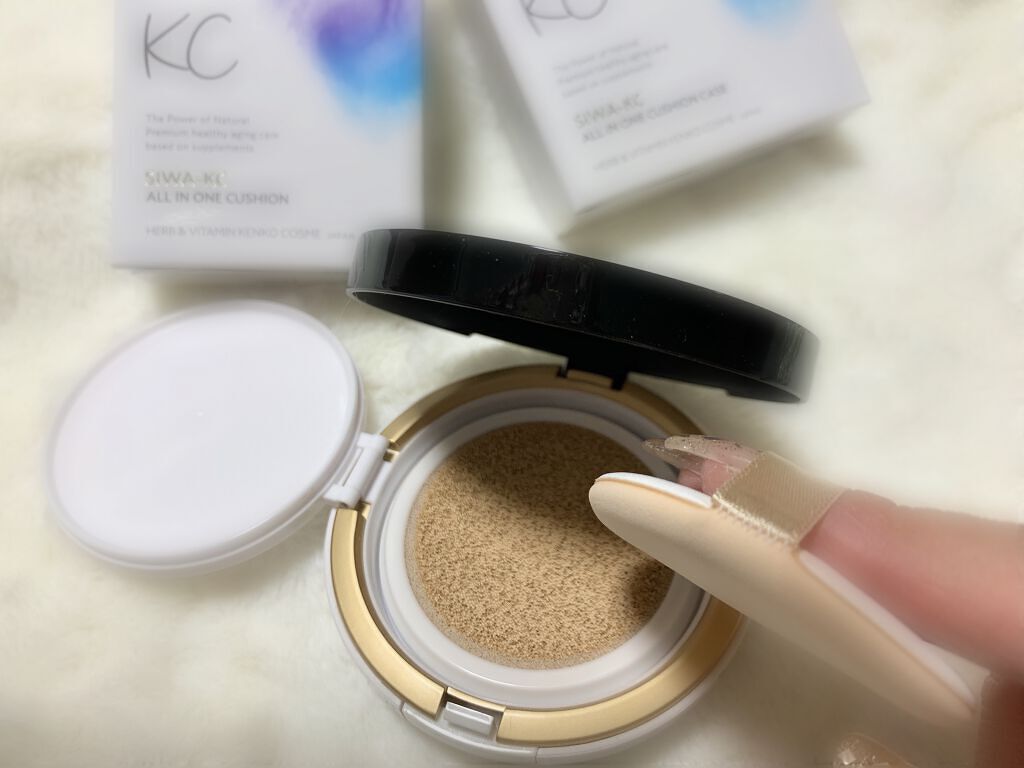 SIWA-KC オールインワンクッション/ハーブ健康本舗/クッションファンデーションを使ったクチコミ(2枚目)