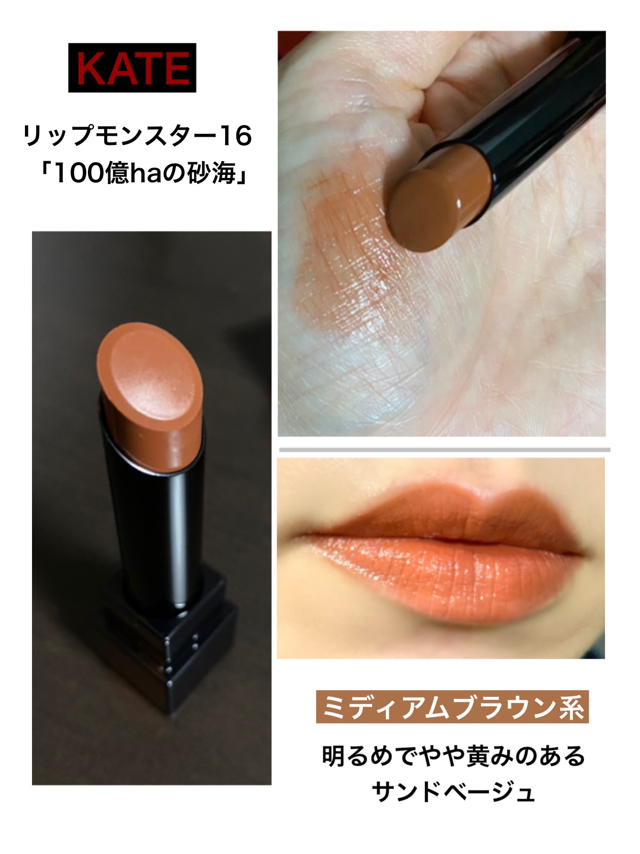 ケイト リップモンスター/KATE/口紅を使ったクチコミ（3枚目）