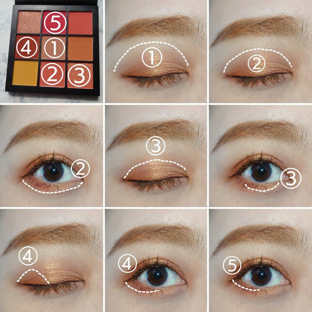 Obsessions Eyeshadow Palette/Huda Beauty/アイシャドウパレットを使ったクチコミ(4枚目)