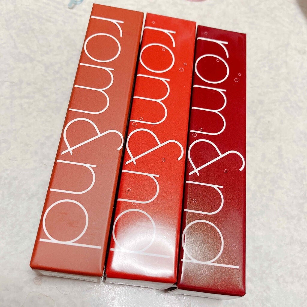 ジューシーラスティングティント/rom&nd/リップティントを使ったクチコミ(1枚目)