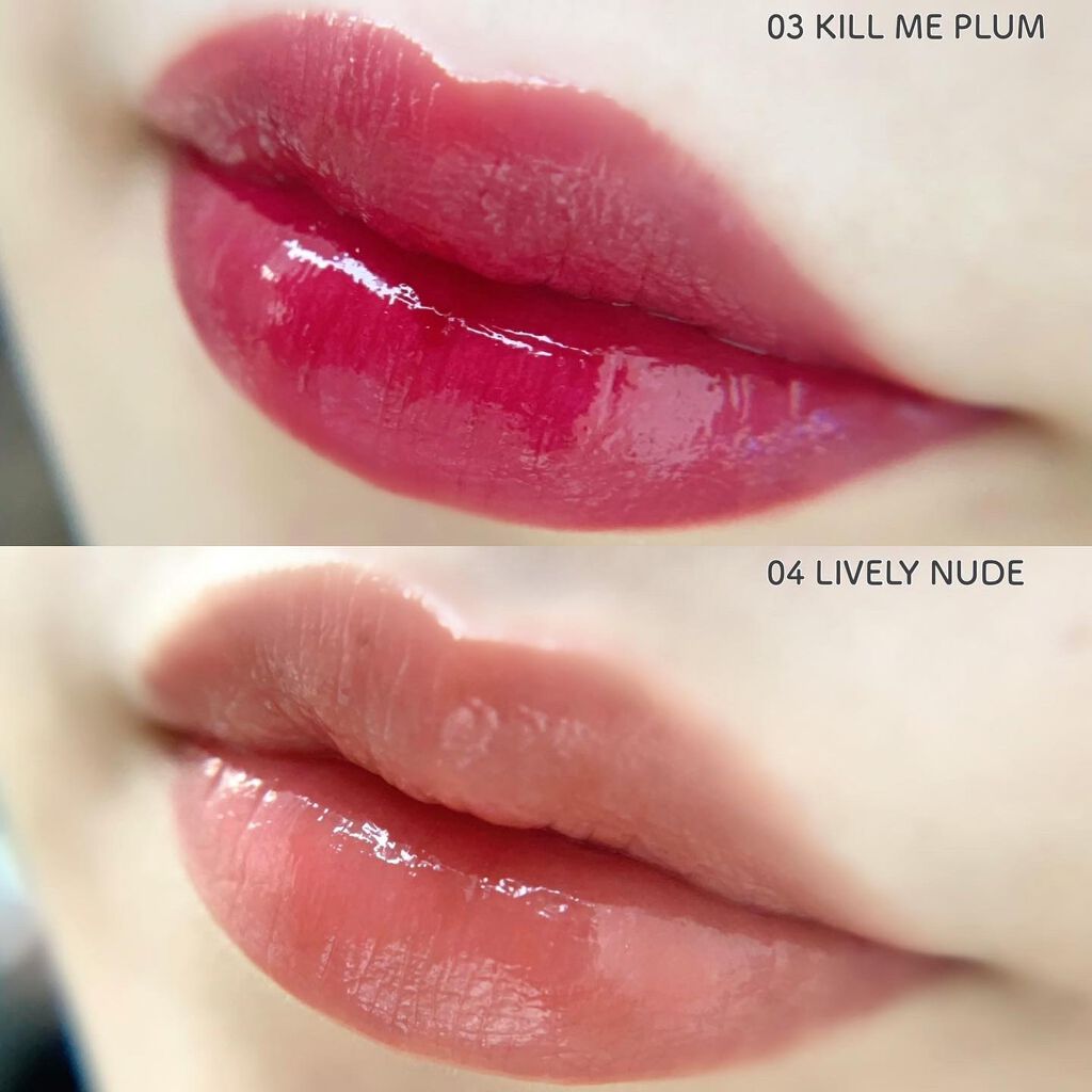 Glassy Layer Fixing Tint/lilybyred/口紅を使ったクチコミ(3枚目)