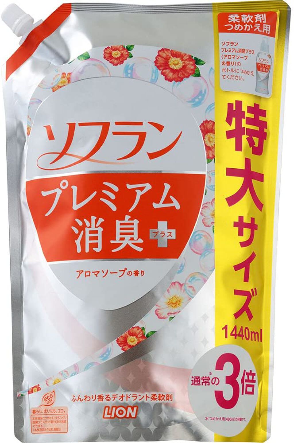 ソフラン プレミアム消臭プラス アロマソープの香り 詰め替え用 特大
