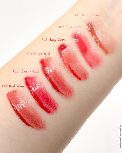 ツキ on LIPS 「【heimishグロス全色レビュー❤️】_________..」(5枚目)