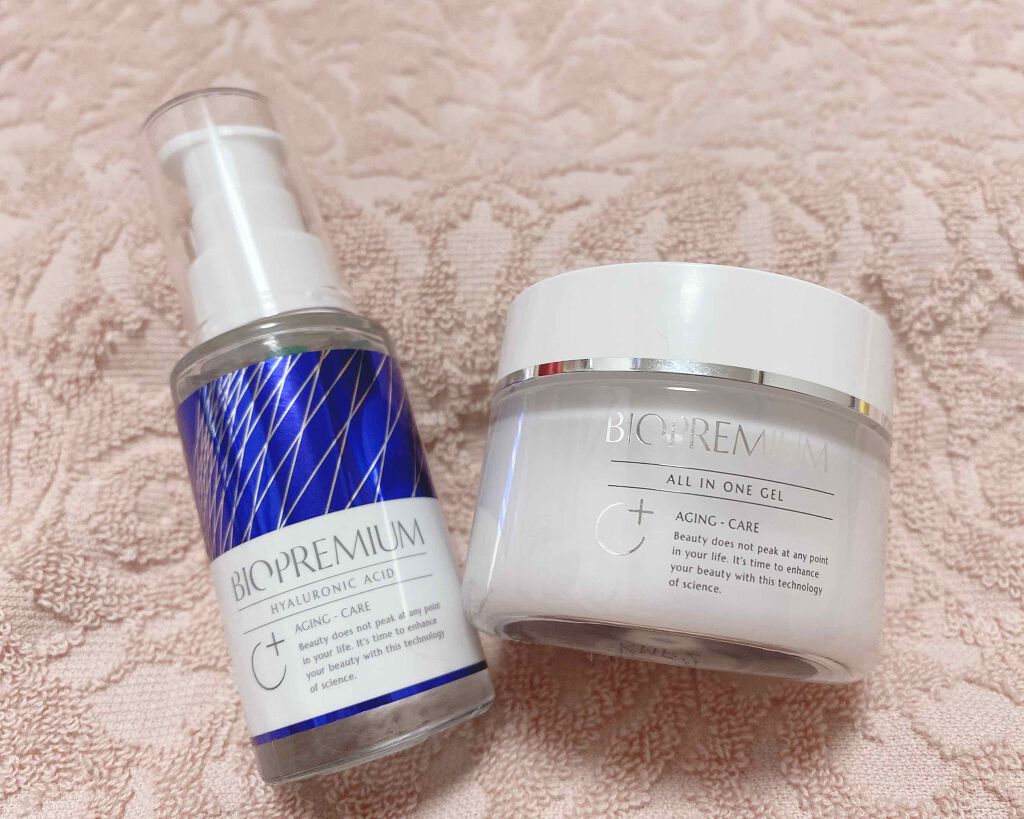 オールインワンジェル 発酵ヒアルロン酸原液美容液セット/BIOPREMIUM/スキンケアキットを使ったクチコミ（1枚目）