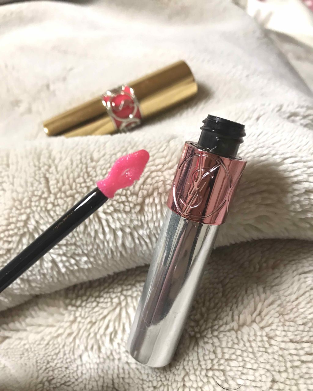 ヴォリュプテ ティントインオイル/YVES SAINT LAURENT BEAUTE/リップグロスを使ったクチコミ（3枚目）