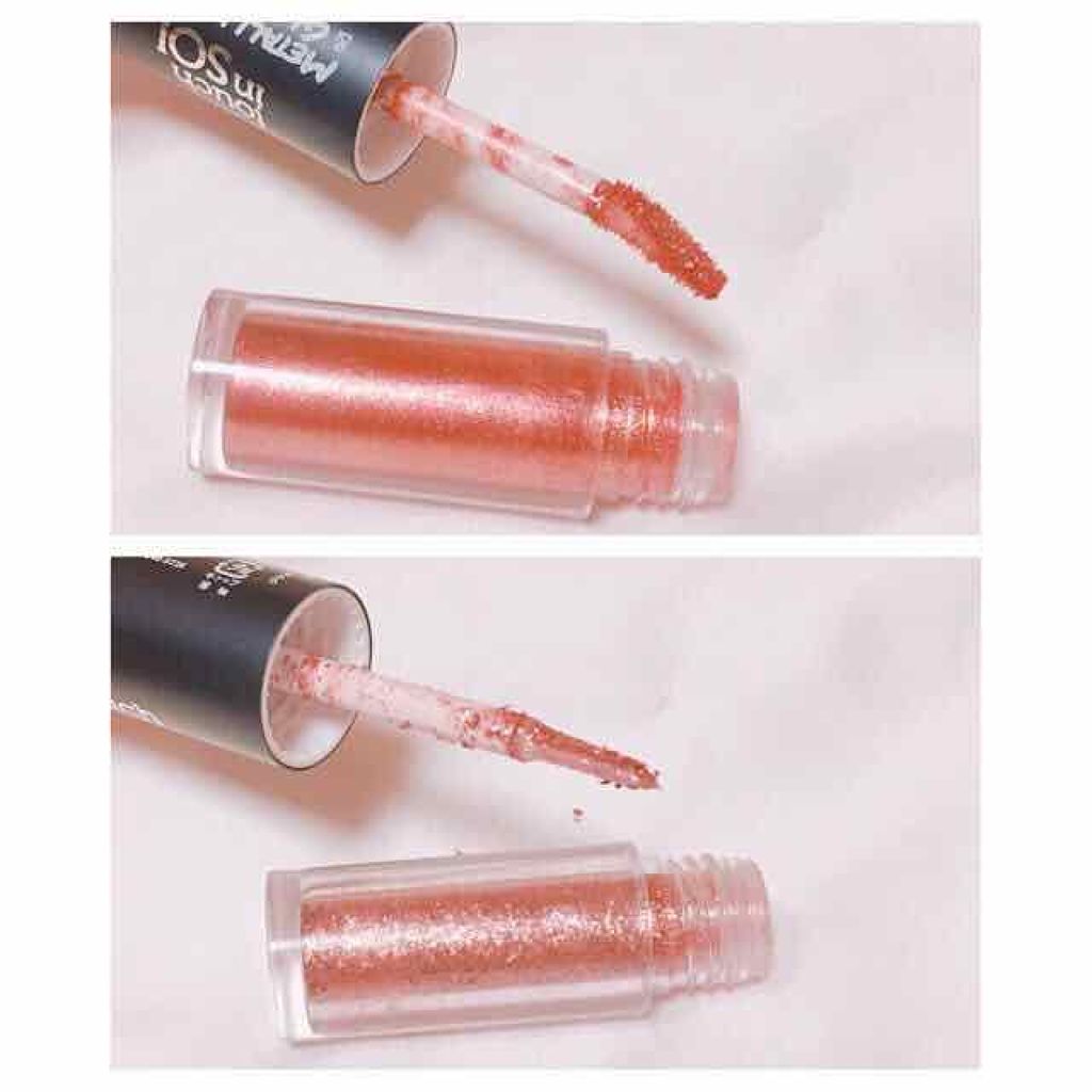 タッチインソル METALLISTグリッターシャドウデュオ マーガレット/touch in SOL /グリッターを使ったクチコミ（2枚目）