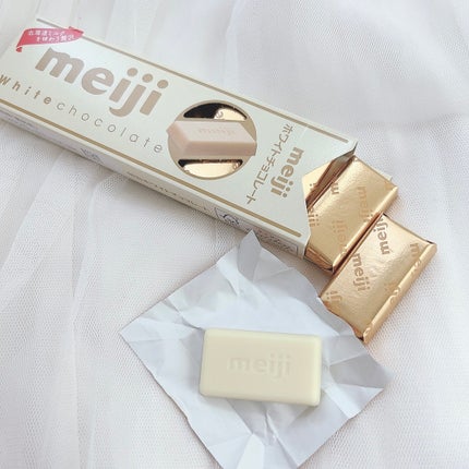 ホワイトチョコレート/明治/食品を使ったクチコミ(1枚目)