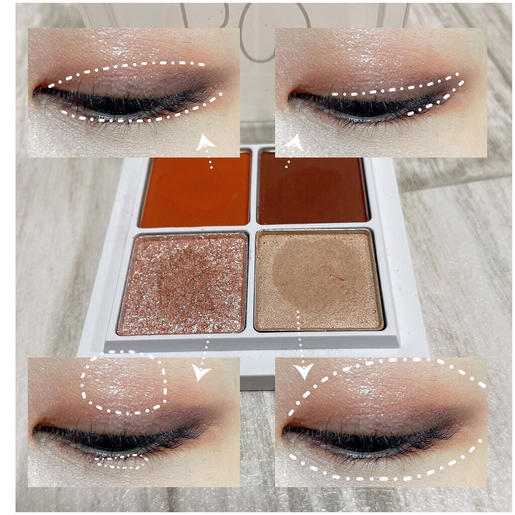 THE アイパレR/b idol/アイシャドウパレットを使ったクチコミ(2枚目)