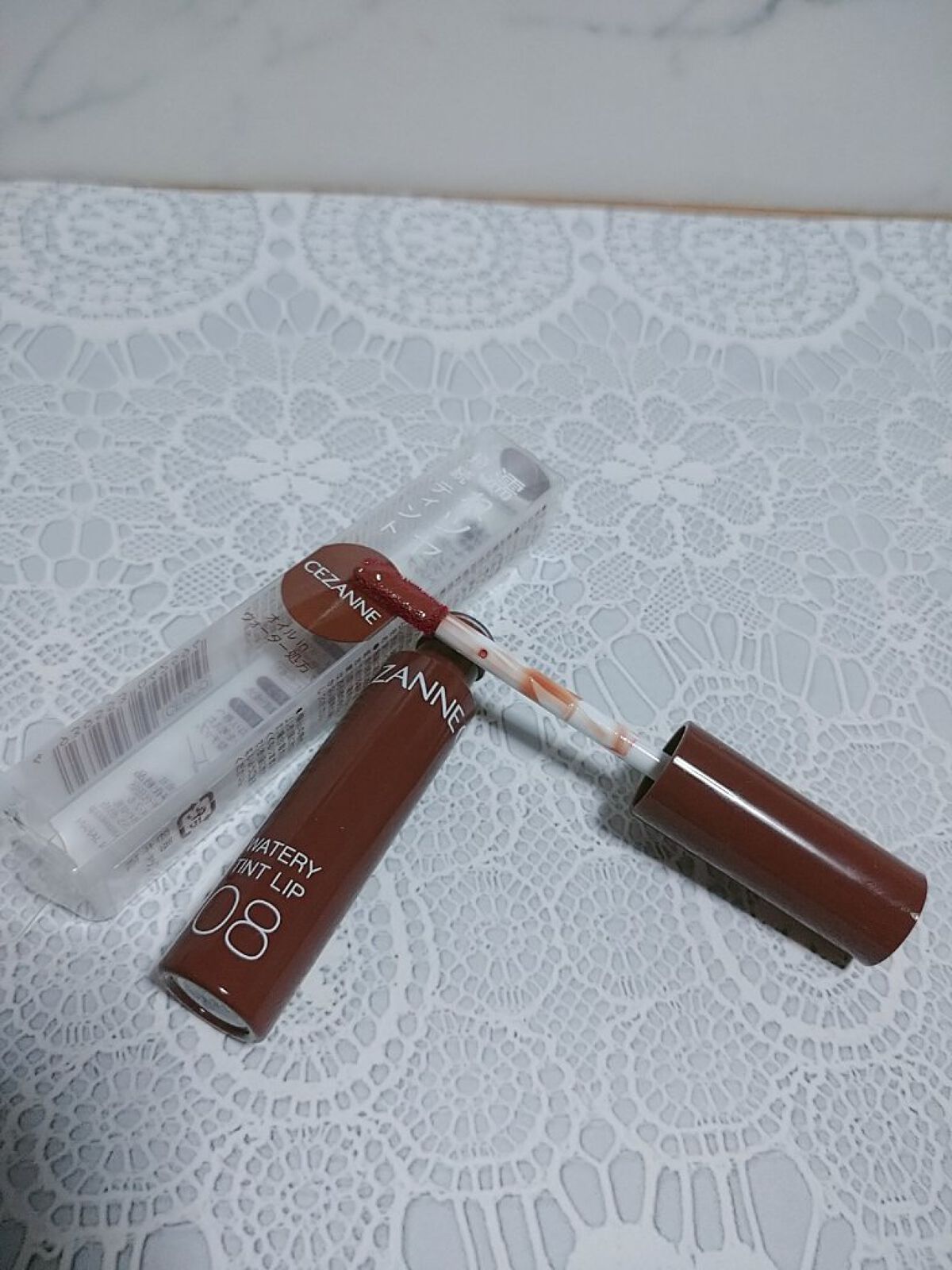 ウォータリーティントリップ/CEZANNE/リップティントを使ったクチコミ（1枚目）