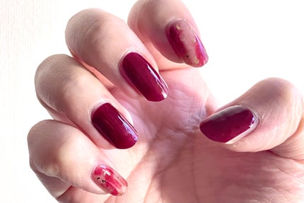 セミキュアジェルネイル(ハンド)/ohora/ネイルシールを使ったクチコミ(4枚目)