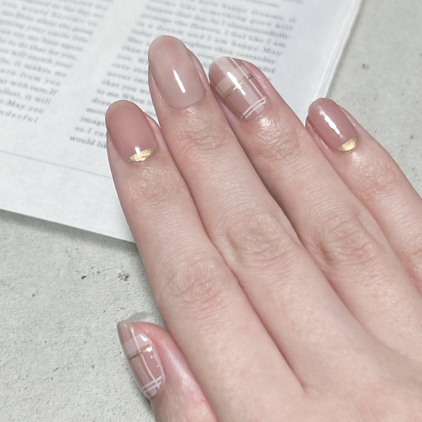 セミキュアジェルネイル(ハンド)/ohora/ネイルシールを使ったクチコミ(4枚目)