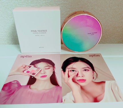 ピンクティーツリーカバークッション/APLIN/クッションファンデーションを使ったクチコミ(1枚目)