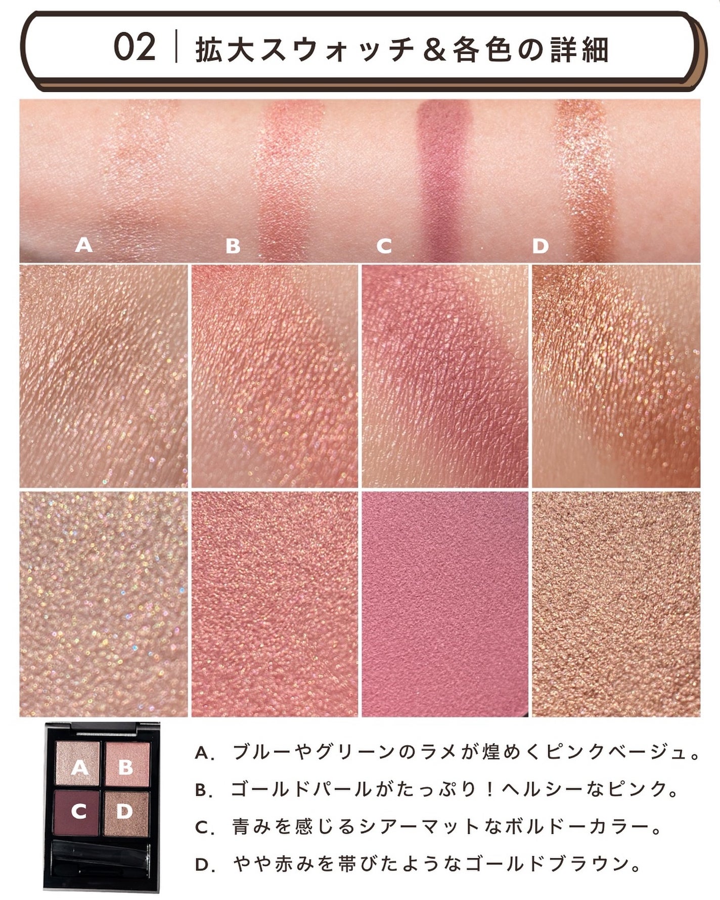 THREE スターゲージング アイシャドウクアッド/THREE/アイシャドウパレットを使ったクチコミ(4枚目)