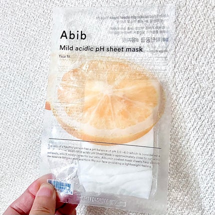 弱酸性pHシートマスク 柚子フィット/Abib /シートマスク・パックを使ったクチコミ(1枚目)