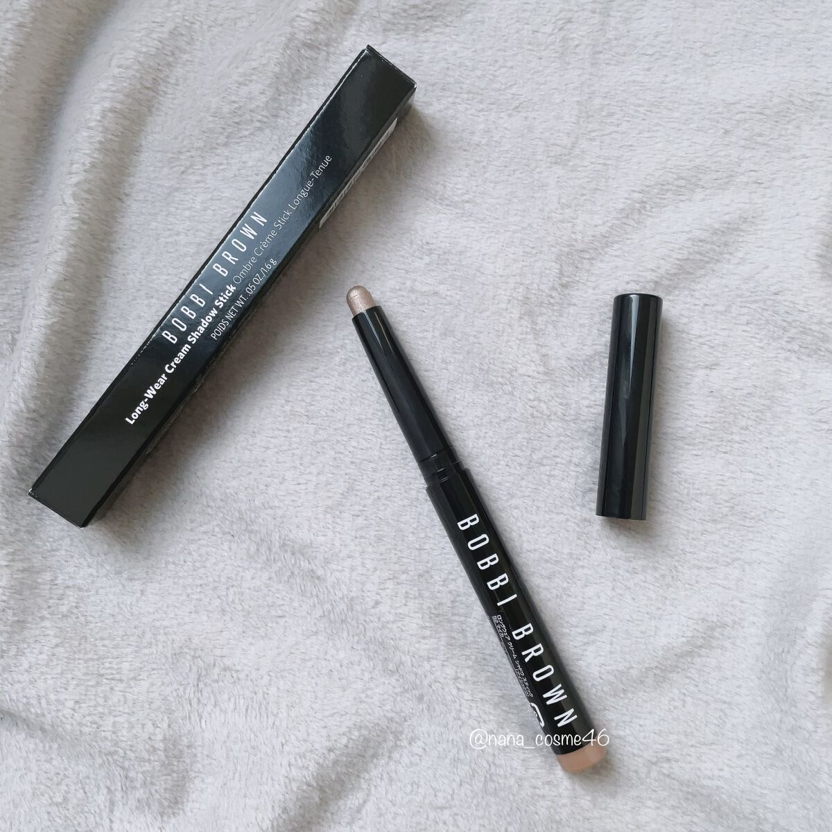 ロングウェア クリーム シャドウ スティック 52 マイカ/BOBBI BROWN/スティックアイシャドウを使ったクチコミ（1枚目）